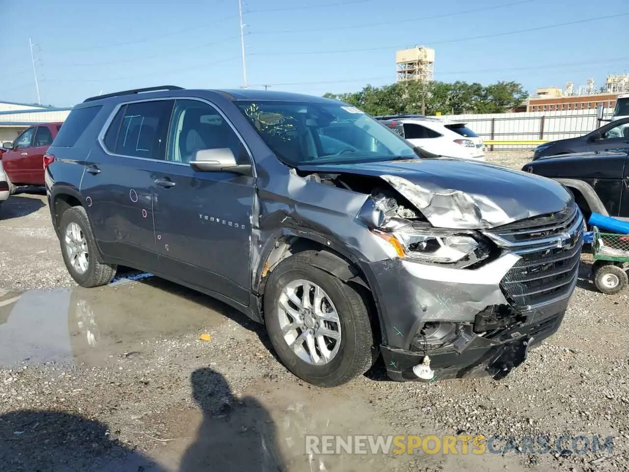 4 fotografías del automóvil dañado 1GNERGKW2MJ164962 CHEVROLET TRAVERSE 2021