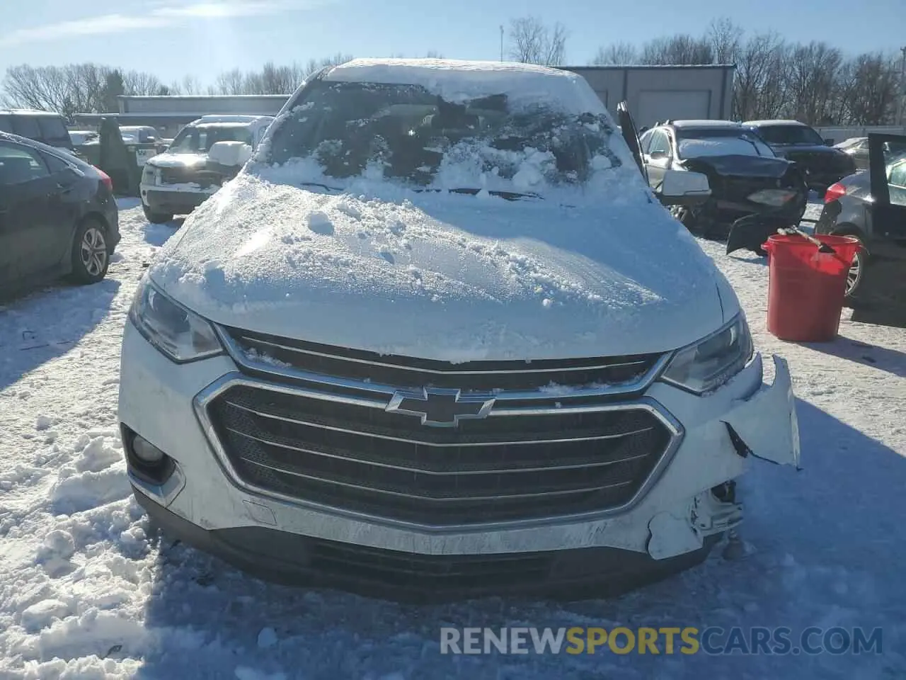 5 fotografías del automóvil dañado 1GNERGKW3MJ207382 CHEVROLET TRAVERSE 2021
