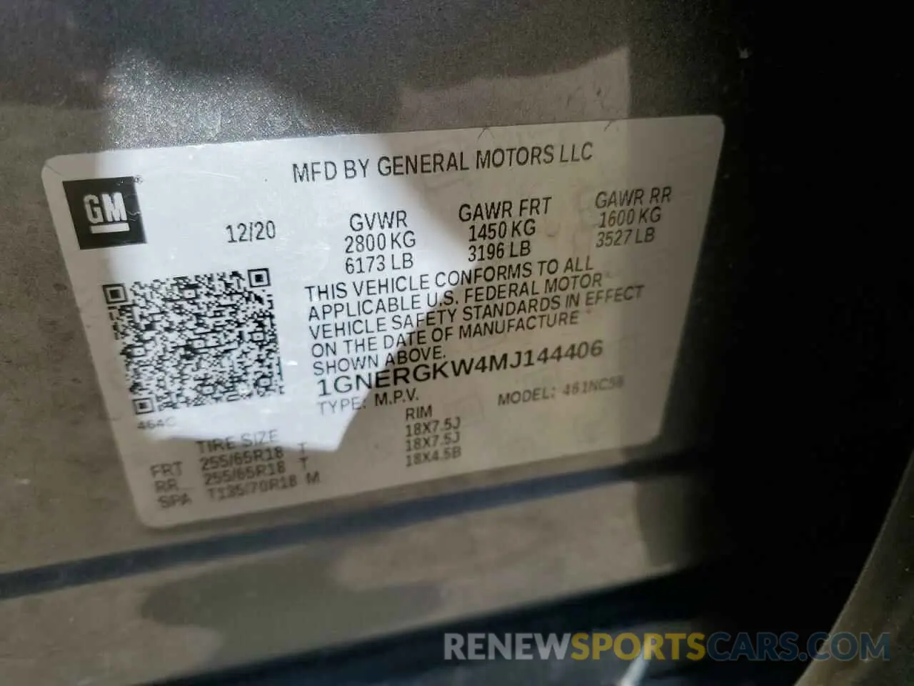 13 fotografías del automóvil dañado 1GNERGKW4MJ144406 CHEVROLET TRAVERSE 2021