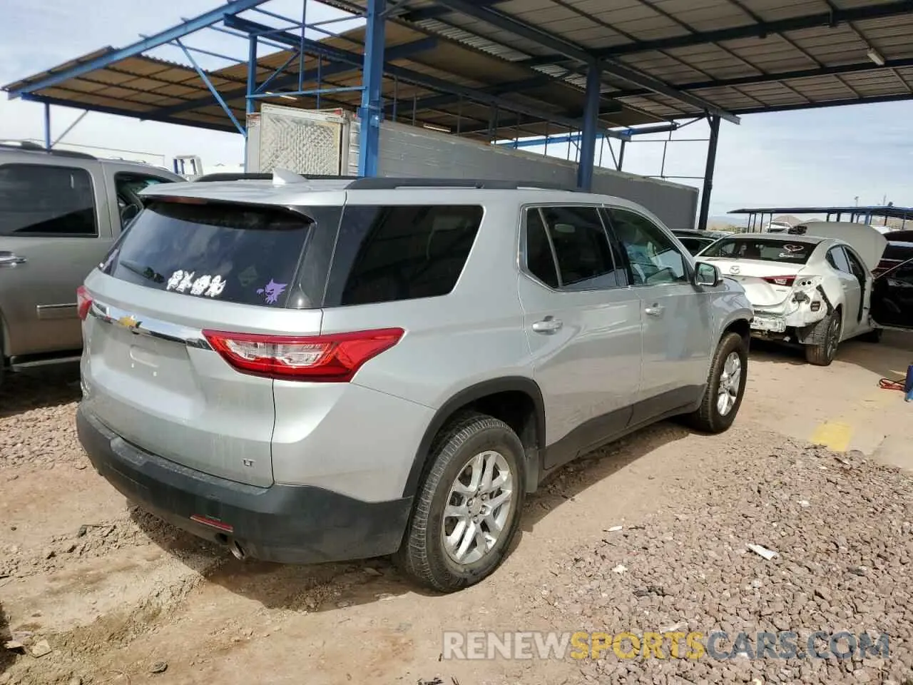 3 fotografías del automóvil dañado 1GNERGKW4MJ153669 CHEVROLET TRAVERSE 2021