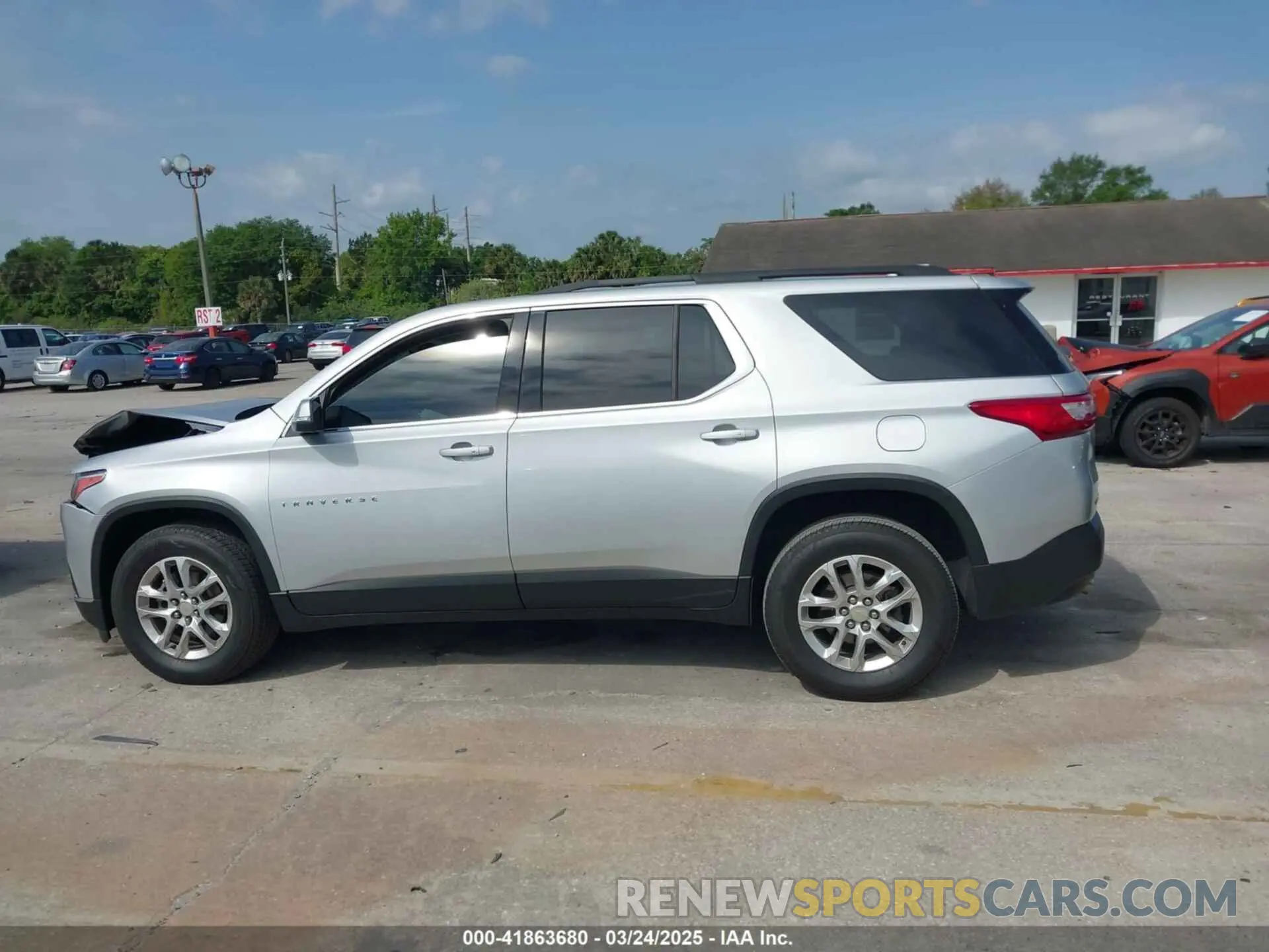 14 fotografías del automóvil dañado 1GNERGKW5MJ254932 CHEVROLET TRAVERSE 2021