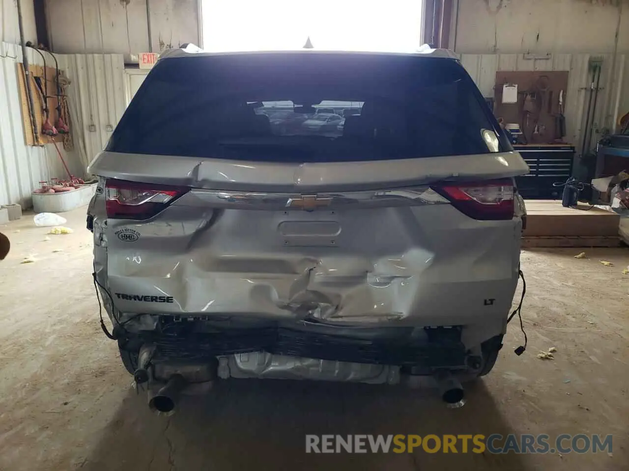 6 fotografías del automóvil dañado 1GNERGKW6MJ192019 CHEVROLET TRAVERSE 2021