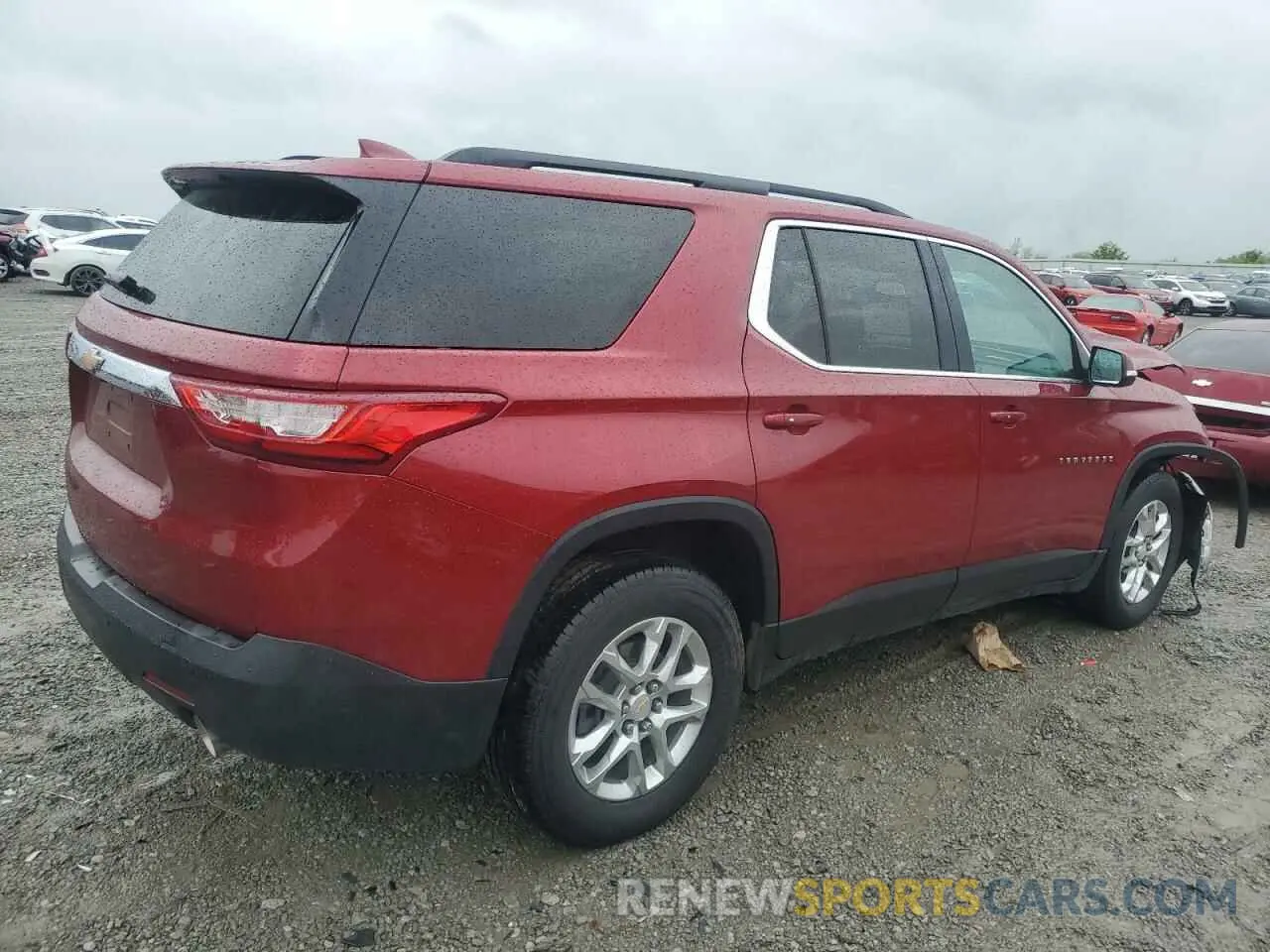3 fotografías del automóvil dañado 1GNERGKW9MJ239883 CHEVROLET TRAVERSE 2021