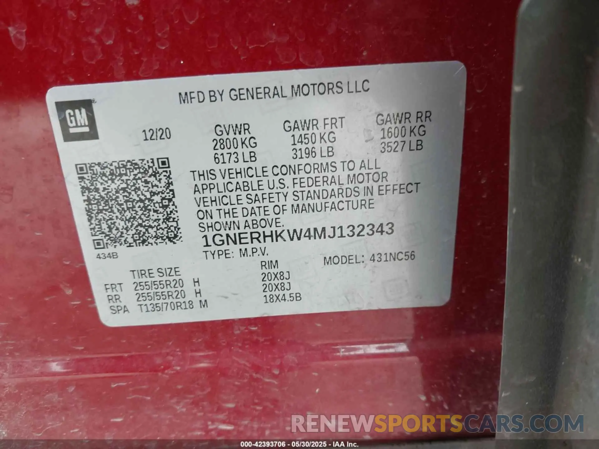 9 fotografías del automóvil dañado 1GNERHKW4MJ132343 CHEVROLET TRAVERSE 2021