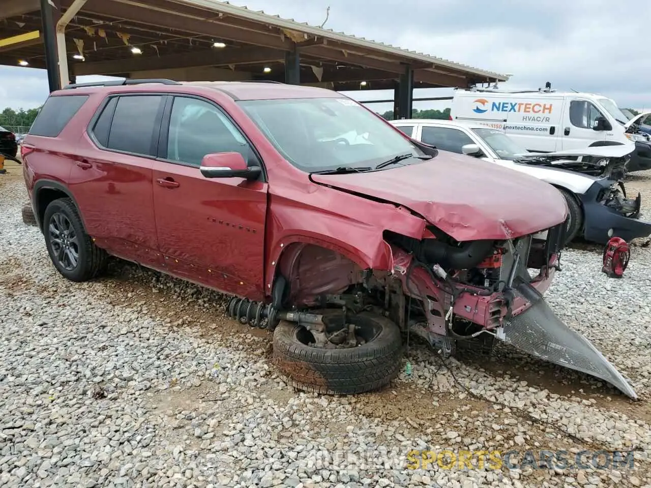4 fotografías del automóvil dañado 1GNERJKW2MJ215776 CHEVROLET TRAVERSE 2021