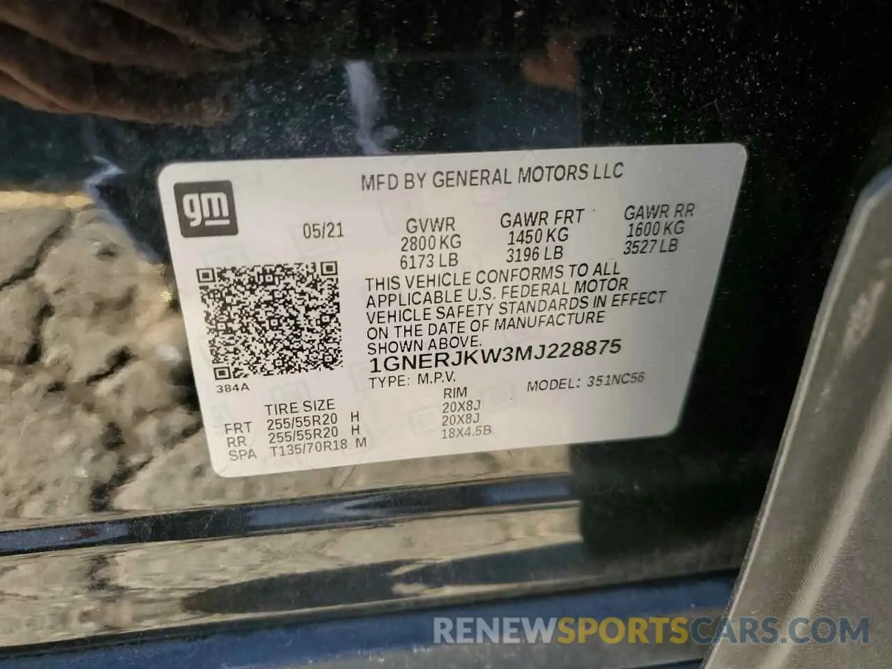 13 fotografías del automóvil dañado 1GNERJKW3MJ228875 CHEVROLET TRAVERSE 2021