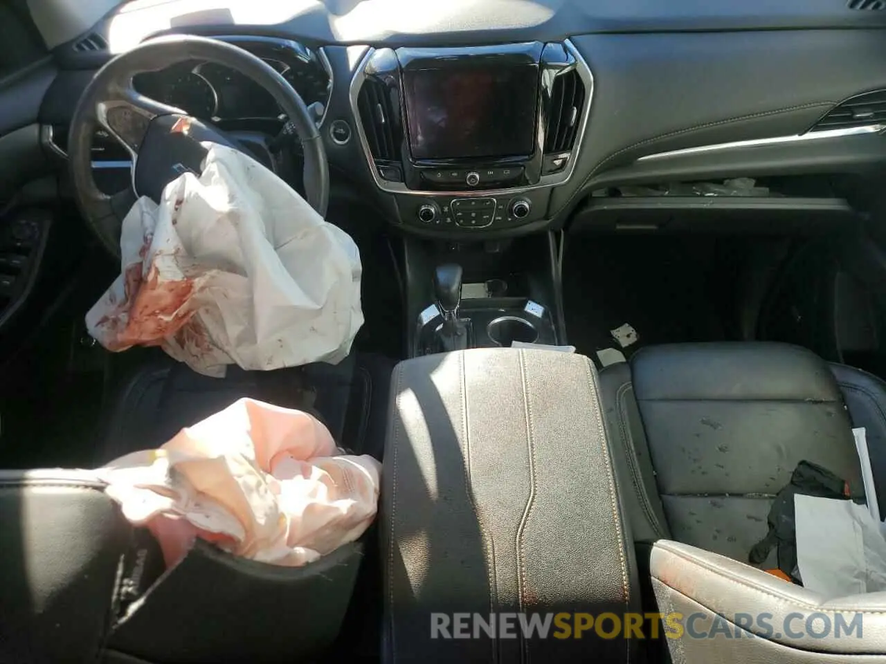 8 fotografías del automóvil dañado 1GNERJKW3MJ228875 CHEVROLET TRAVERSE 2021