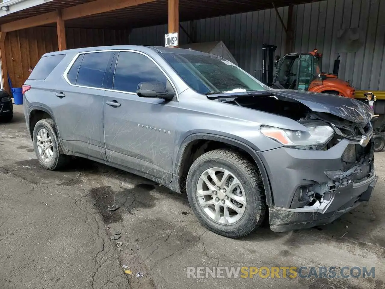4 fotografías del automóvil dañado 1GNEVFKW4MJ148364 CHEVROLET TRAVERSE 2021