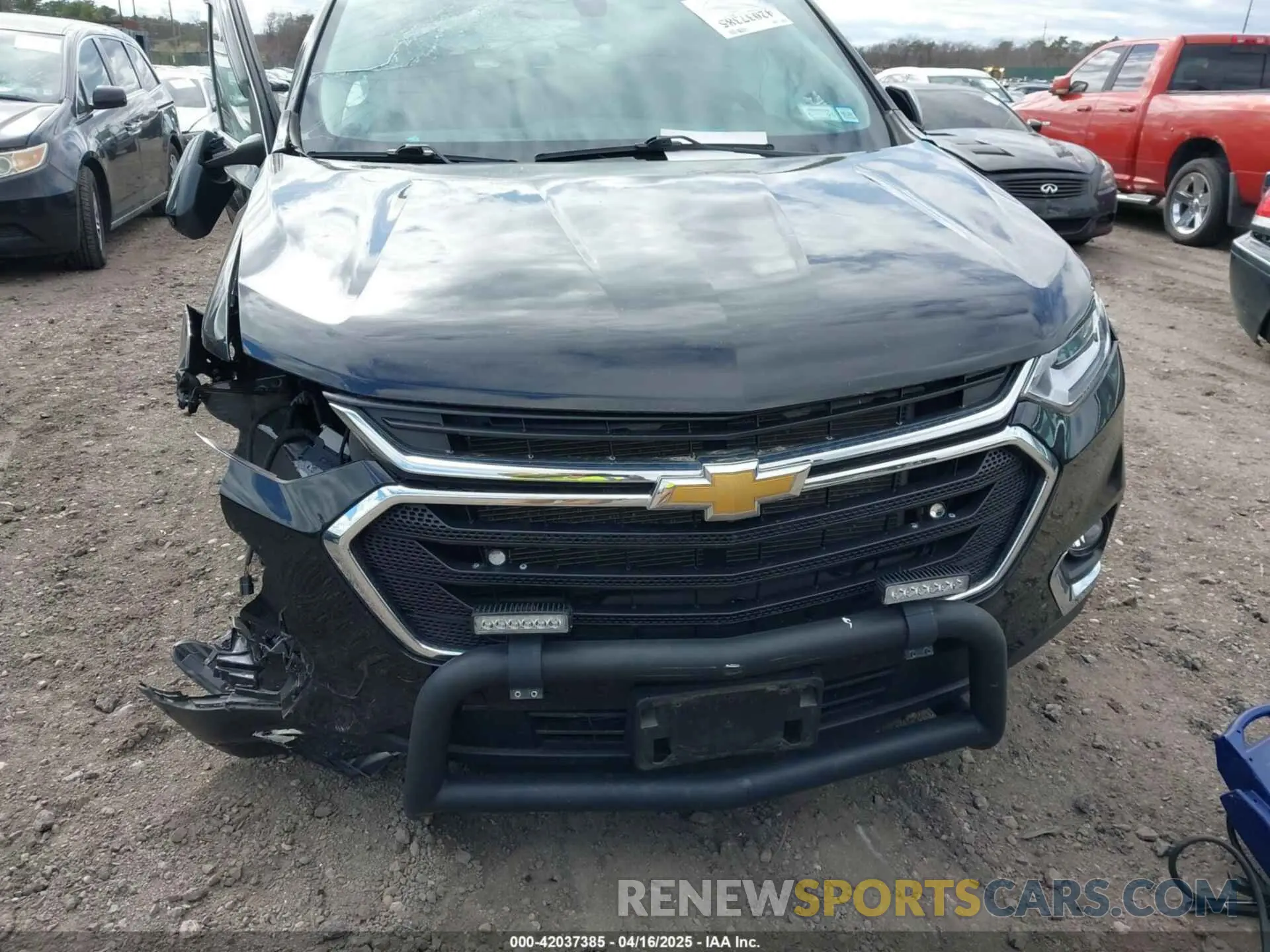 12 fotografías del automóvil dañado 1GNEVFKW9MJ191243 CHEVROLET TRAVERSE 2021