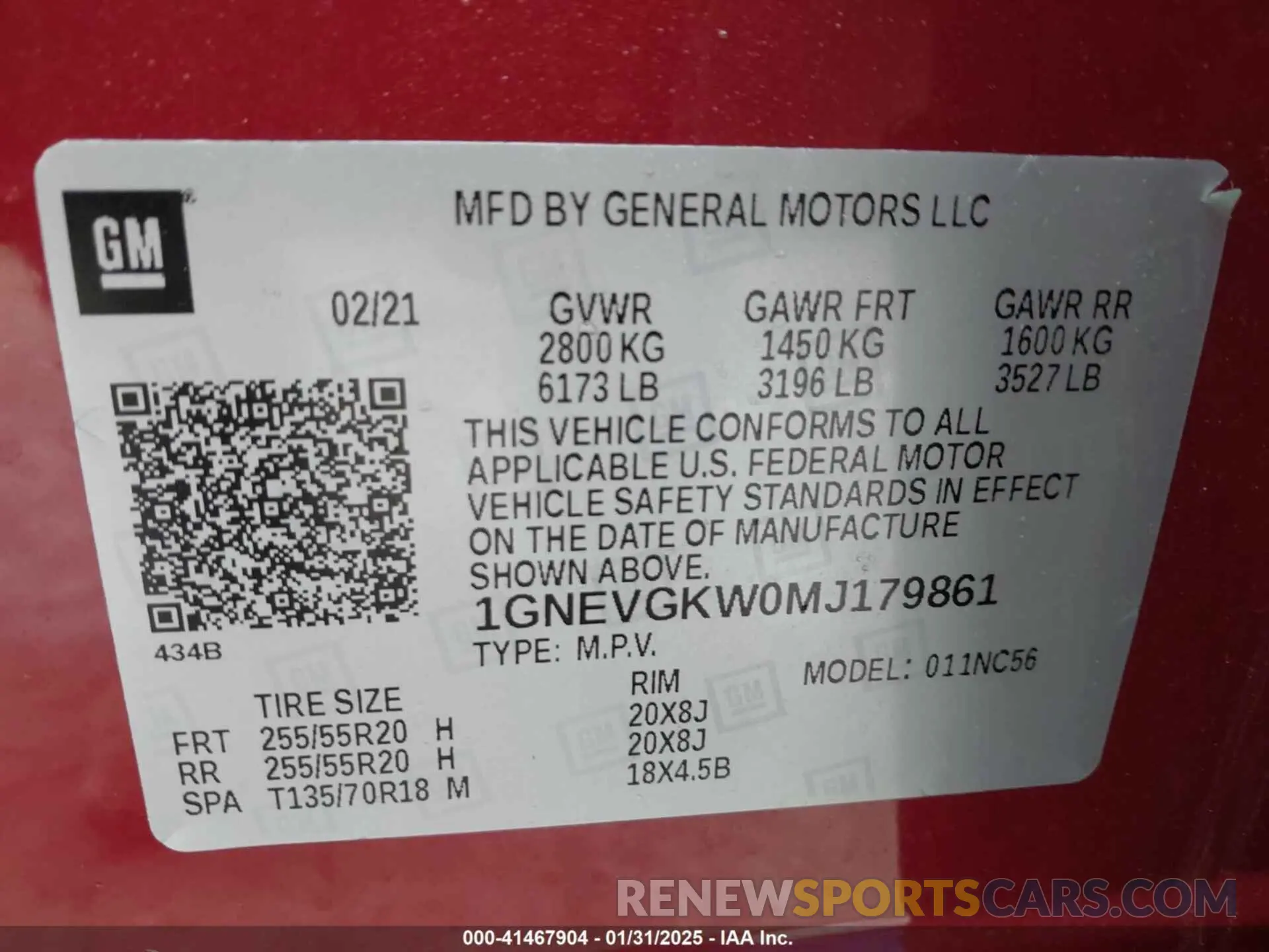 9 fotografías del automóvil dañado 1GNEVGKW0MJ179861 CHEVROLET TRAVERSE 2021