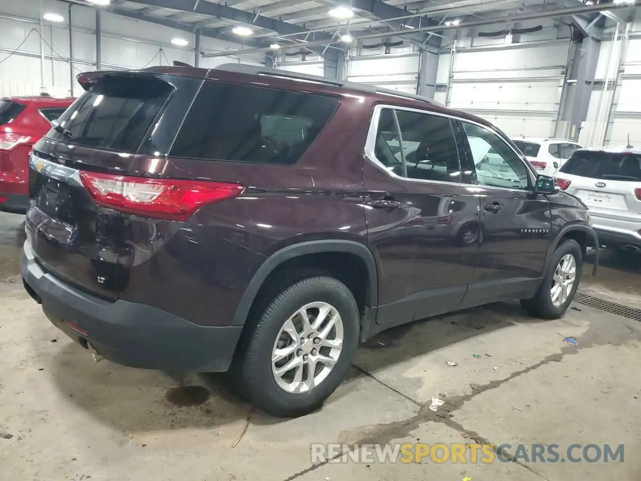 3 fotografías del automóvil dañado 1GNEVGKW3MJ257887 CHEVROLET TRAVERSE 2021