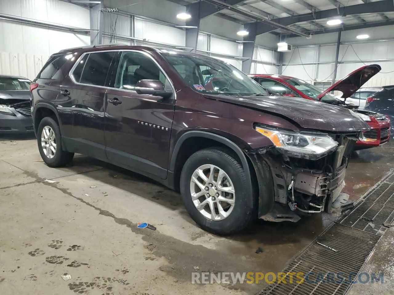 4 fotografías del automóvil dañado 1GNEVGKW3MJ257887 CHEVROLET TRAVERSE 2021