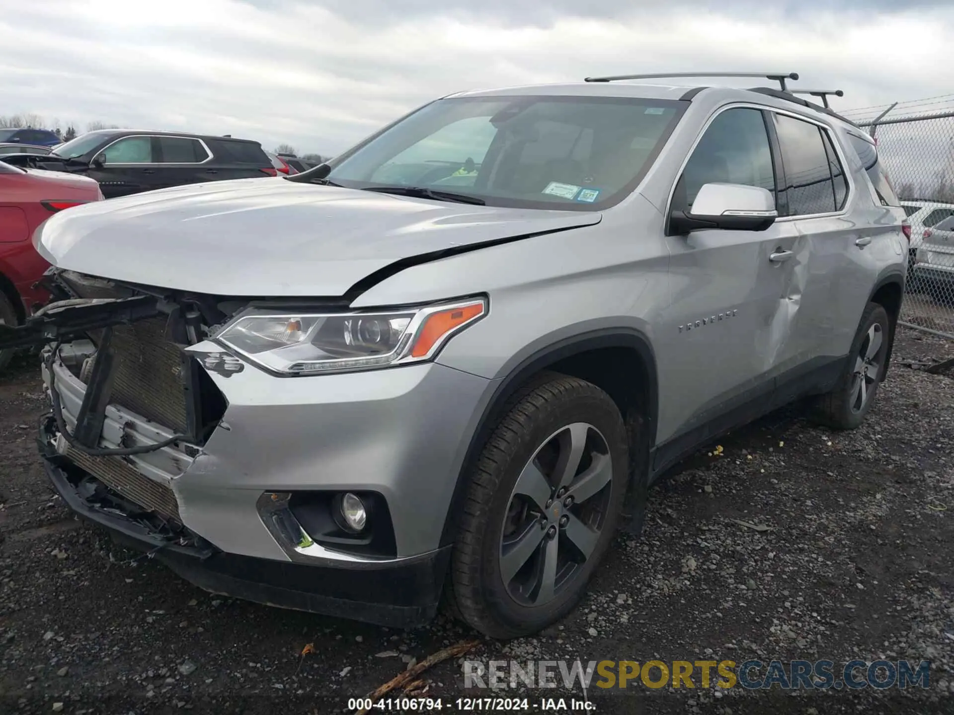2 fotografías del automóvil dañado 1GNEVHKW3MJ185014 CHEVROLET TRAVERSE 2021