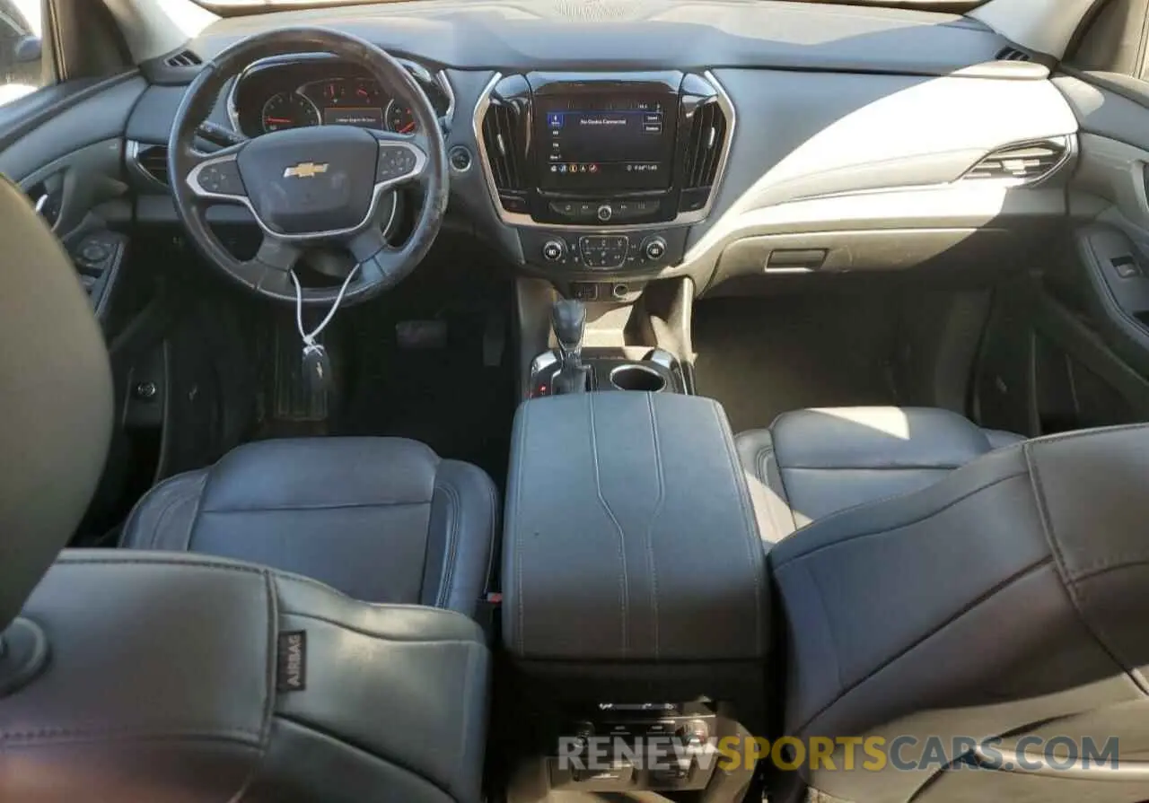 8 fotografías del automóvil dañado 1GNEVHKW5MJ157974 CHEVROLET TRAVERSE 2021