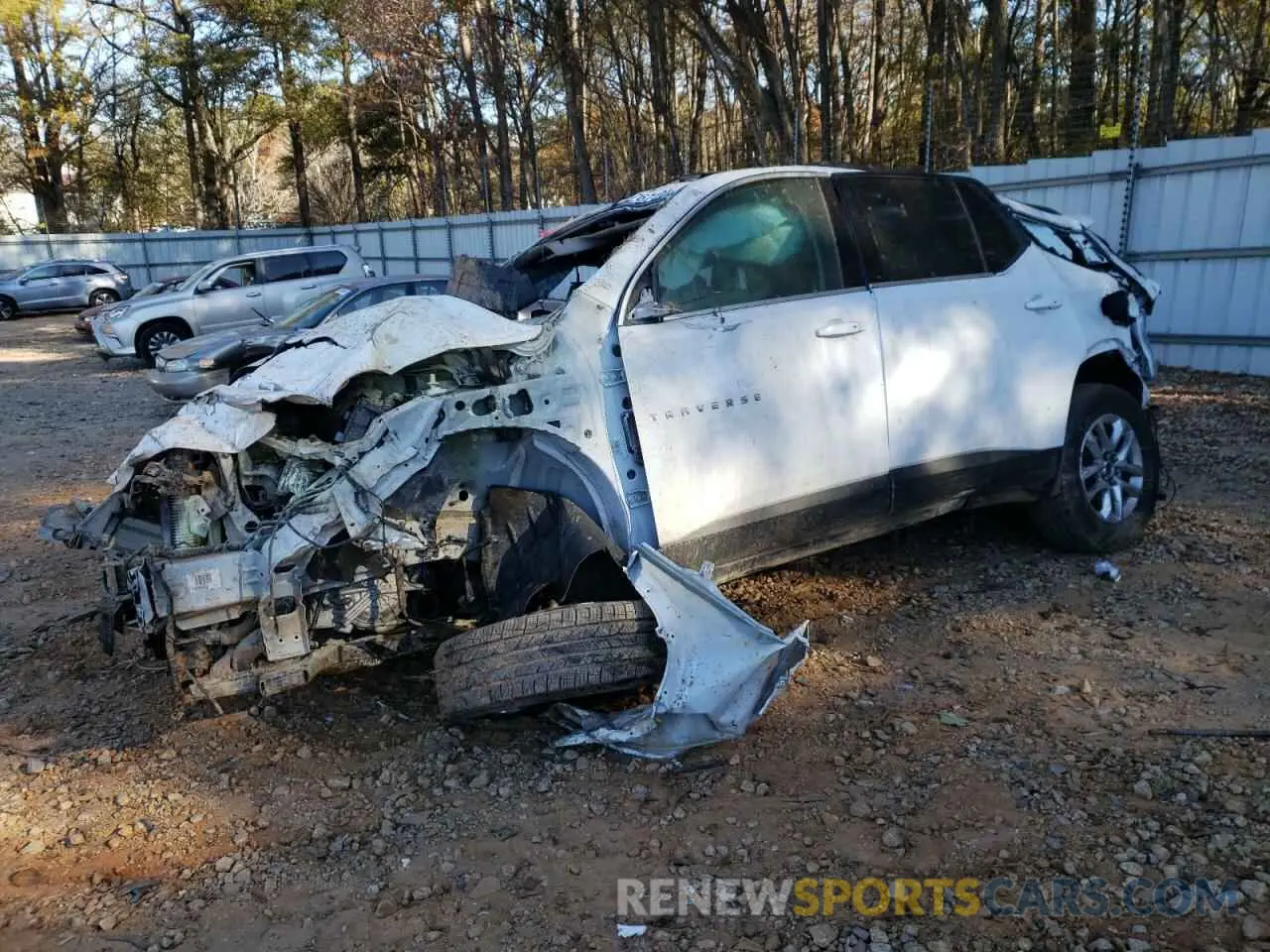 1 fotografías del automóvil dañado 1GNEVHKW8MJ153353 CHEVROLET TRAVERSE 2021