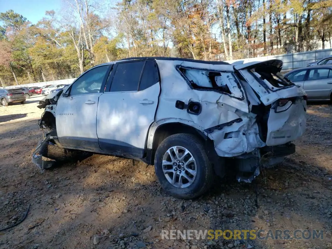 2 fotografías del automóvil dañado 1GNEVHKW8MJ153353 CHEVROLET TRAVERSE 2021