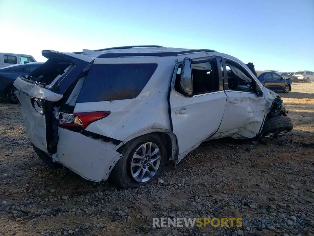 3 fotografías del automóvil dañado 1GNEVHKW8MJ153353 CHEVROLET TRAVERSE 2021