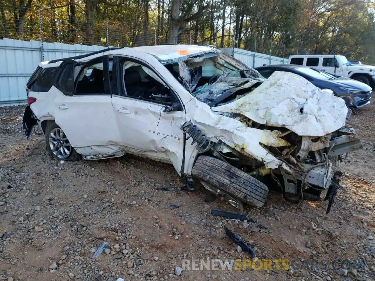 4 fotografías del automóvil dañado 1GNEVHKW8MJ153353 CHEVROLET TRAVERSE 2021