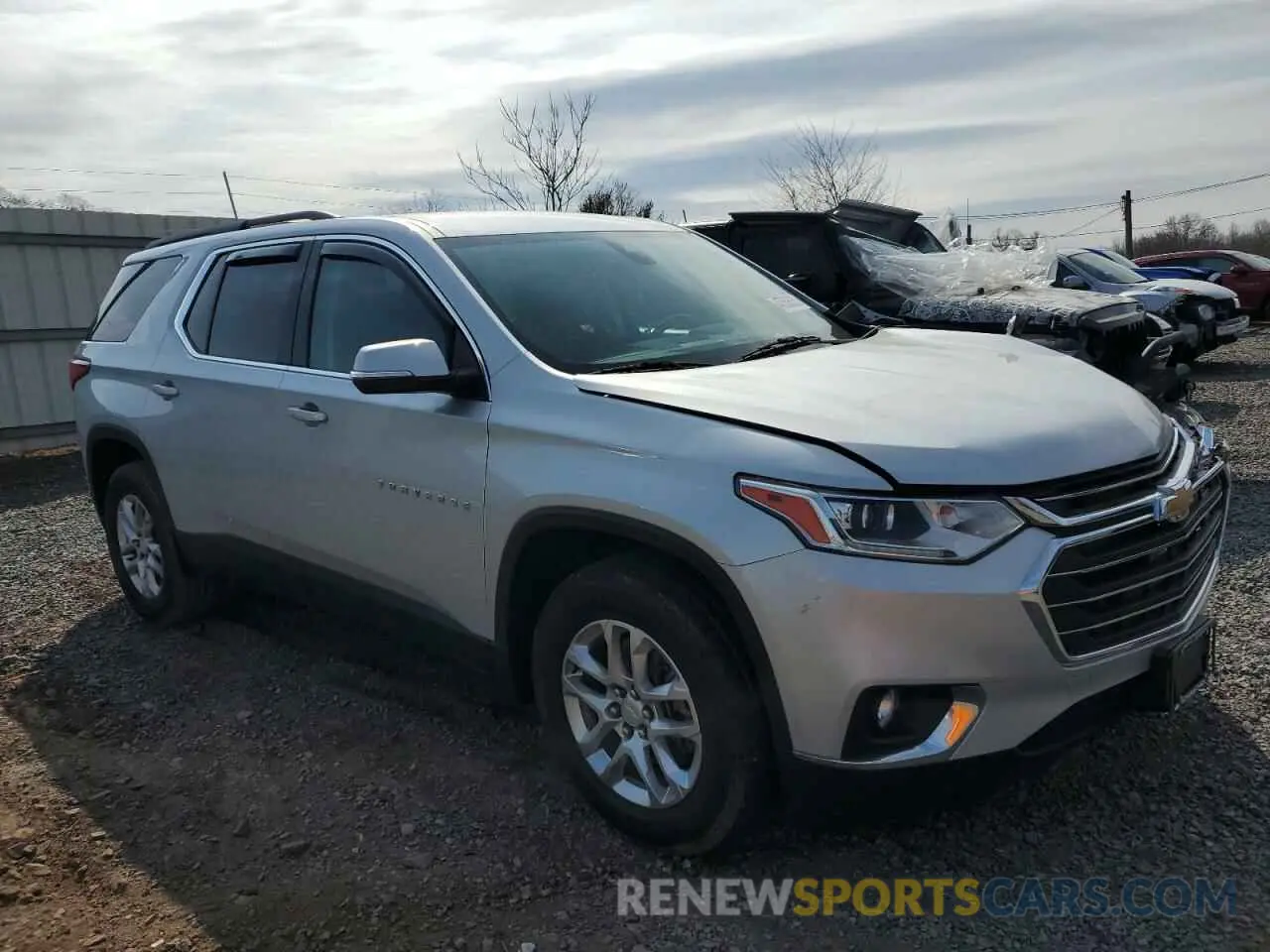 4 fotografías del automóvil dañado 1GNEVHKW8MJ160755 CHEVROLET TRAVERSE 2021
