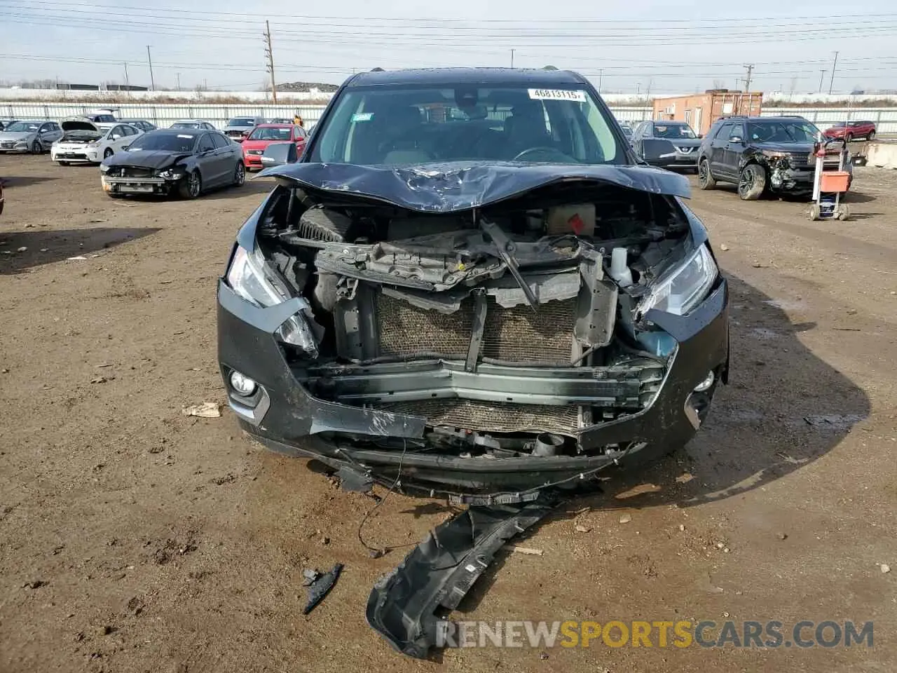 5 fotografías del automóvil dañado 1GNEVHKWXMJ174155 CHEVROLET TRAVERSE 2021