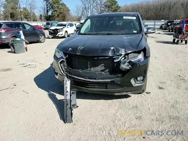 11 fotografías del automóvil dañado 1GNEVHKWXMJ251378 CHEVROLET TRAVERSE 2021