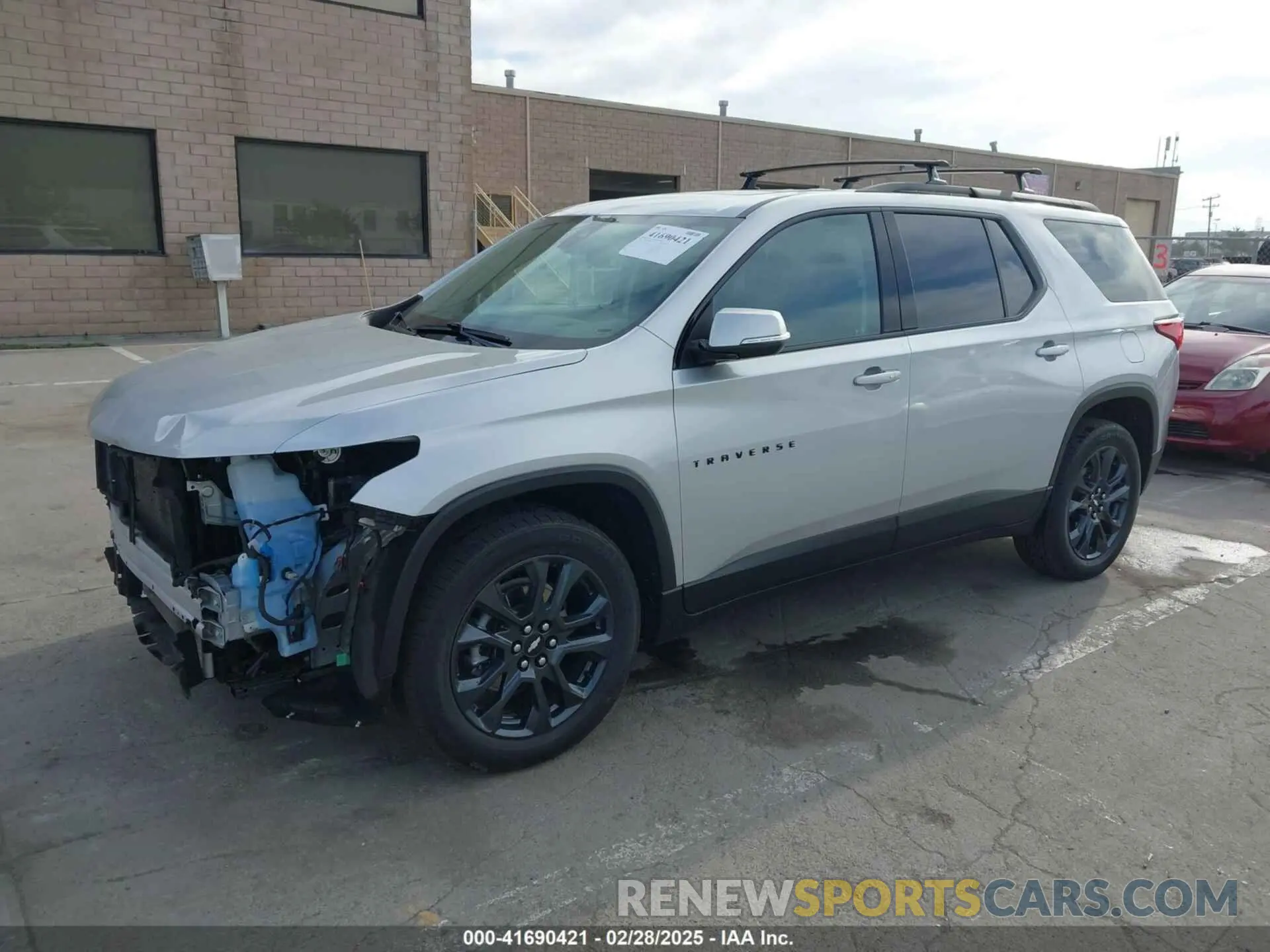 2 fotografías del automóvil dañado 1GNEVJKW1MJ183186 CHEVROLET TRAVERSE 2021