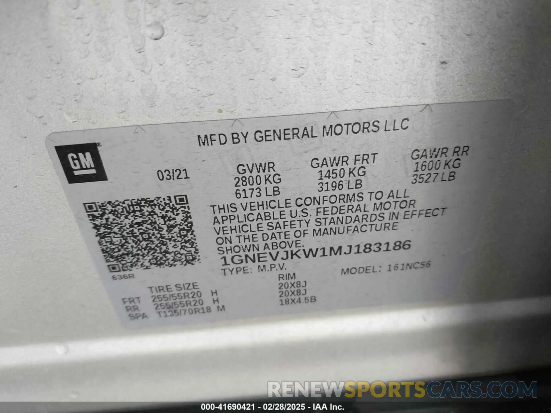 9 fotografías del automóvil dañado 1GNEVJKW1MJ183186 CHEVROLET TRAVERSE 2021