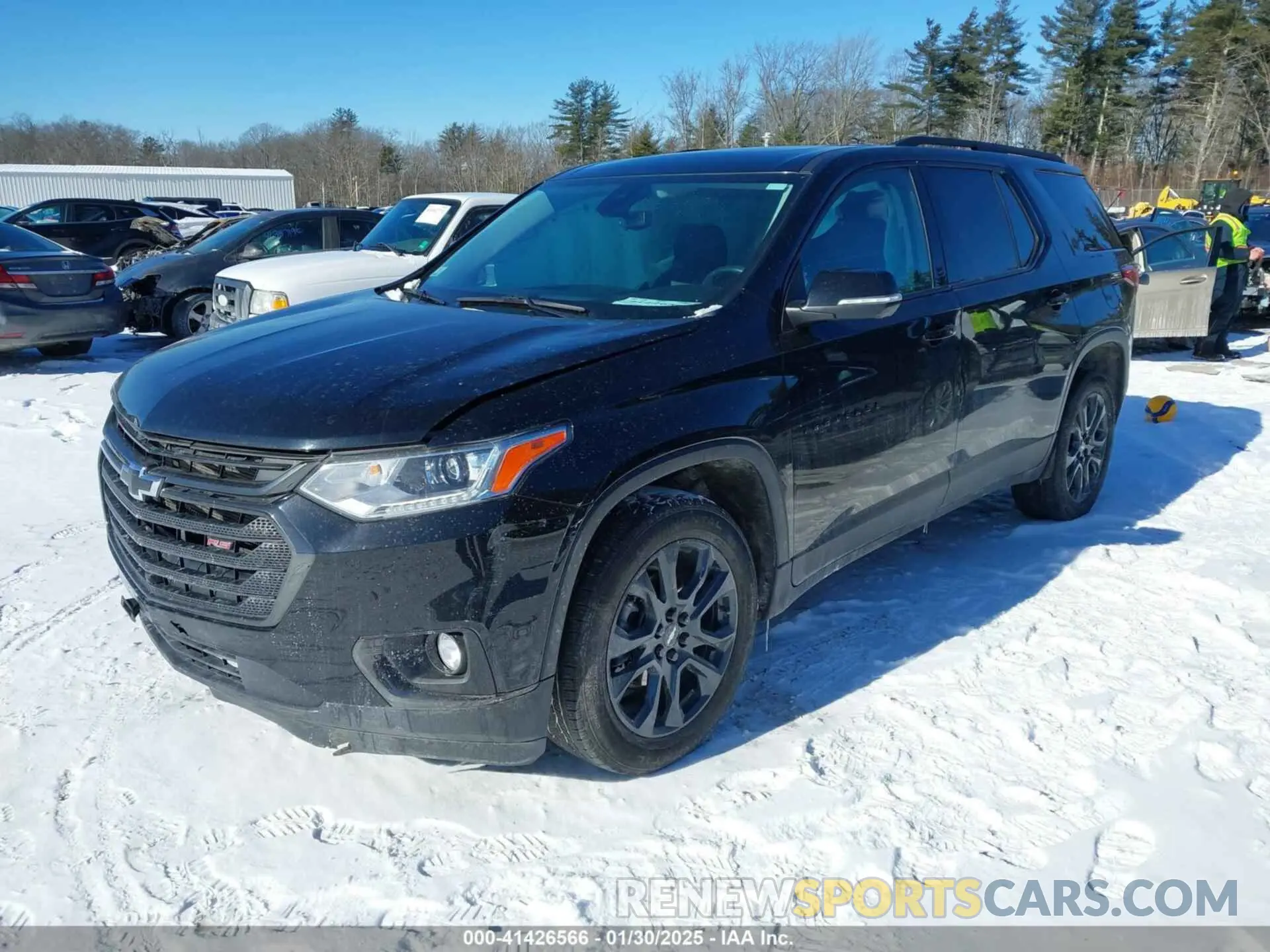 2 fotografías del automóvil dañado 1GNEVJKW2MJ253522 CHEVROLET TRAVERSE 2021
