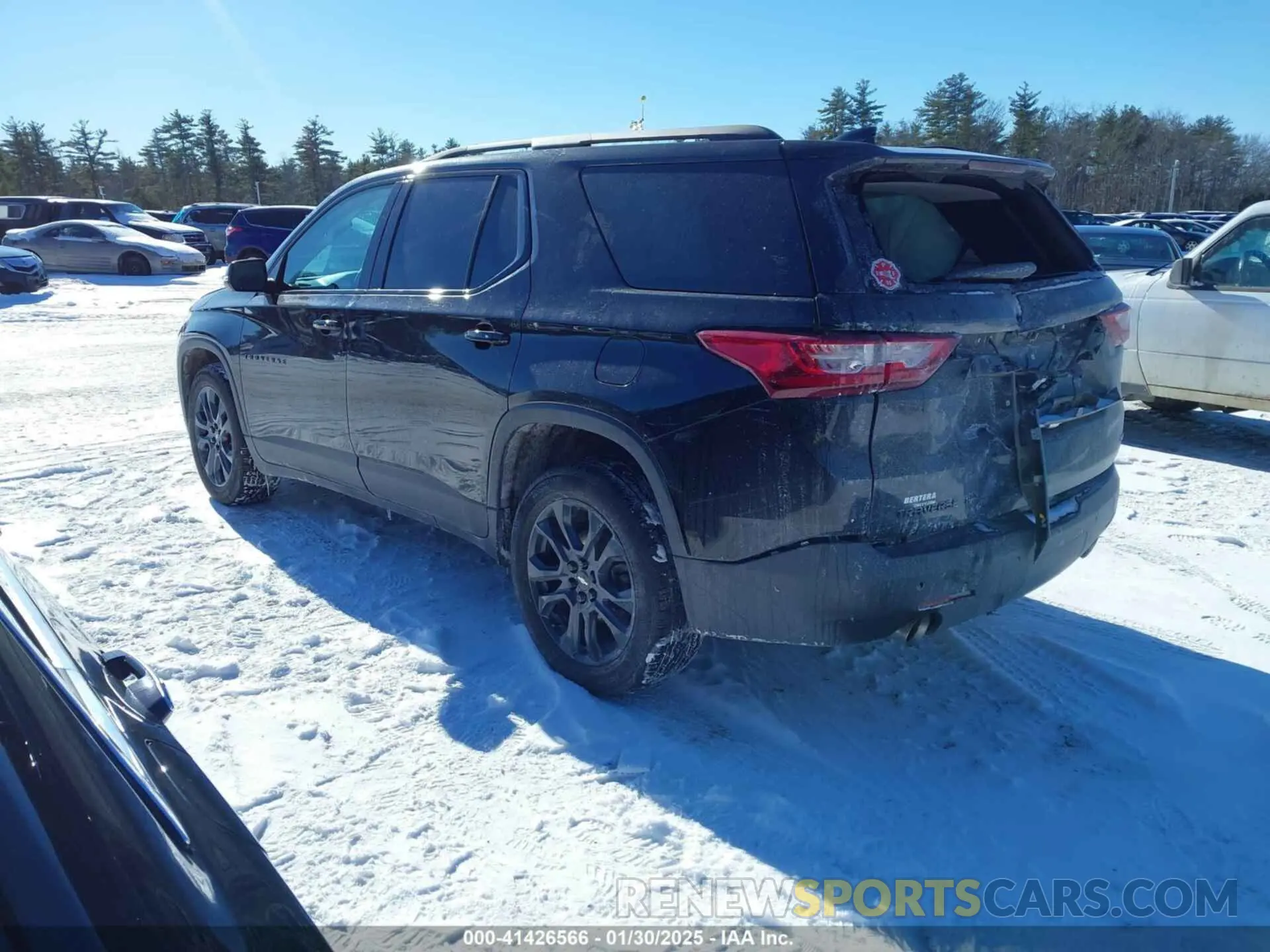 3 fotografías del automóvil dañado 1GNEVJKW2MJ253522 CHEVROLET TRAVERSE 2021