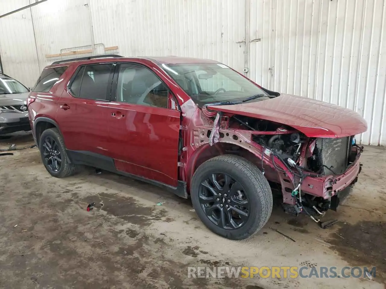 4 fotografías del automóvil dañado 1GNEVJKW7MJ198291 CHEVROLET TRAVERSE 2021
