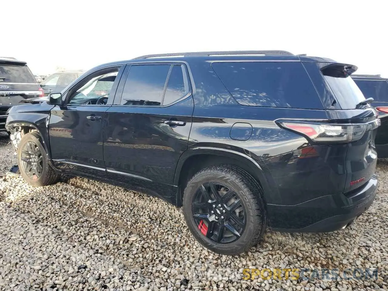 2 fotografías del automóvil dañado 1GNEVKKW5MJ242343 CHEVROLET TRAVERSE 2021