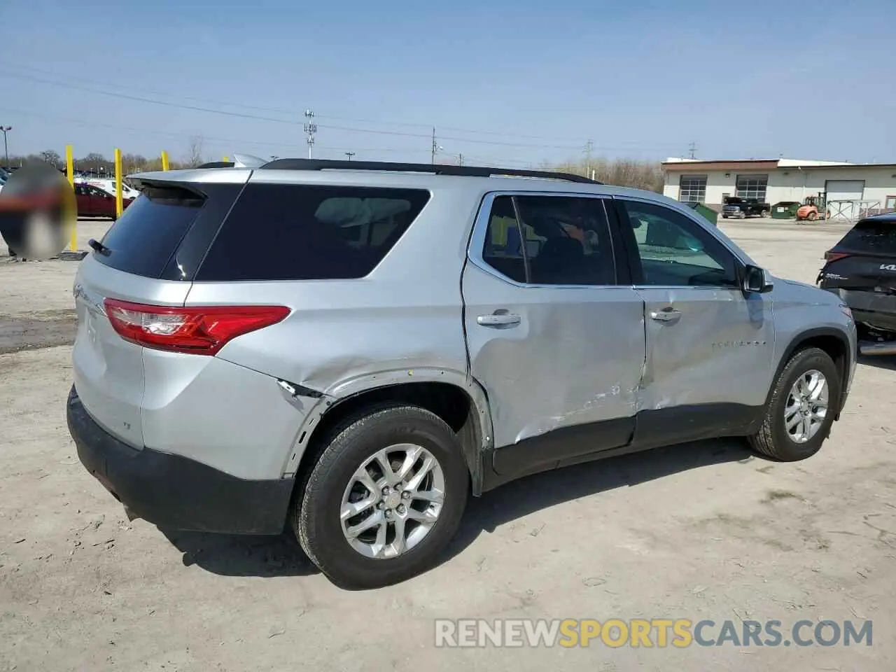 3 fotografías del automóvil dañado 1GNEVMKW7MJ145219 CHEVROLET TRAVERSE 2021