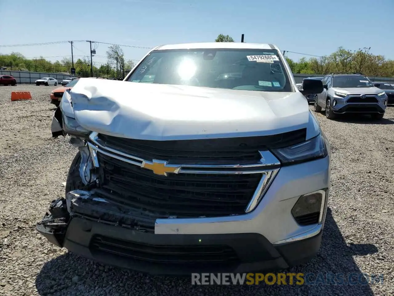 5 fotografías del automóvil dañado 1GNERFKW0NJ120518 CHEVROLET TRAVERSE 2022