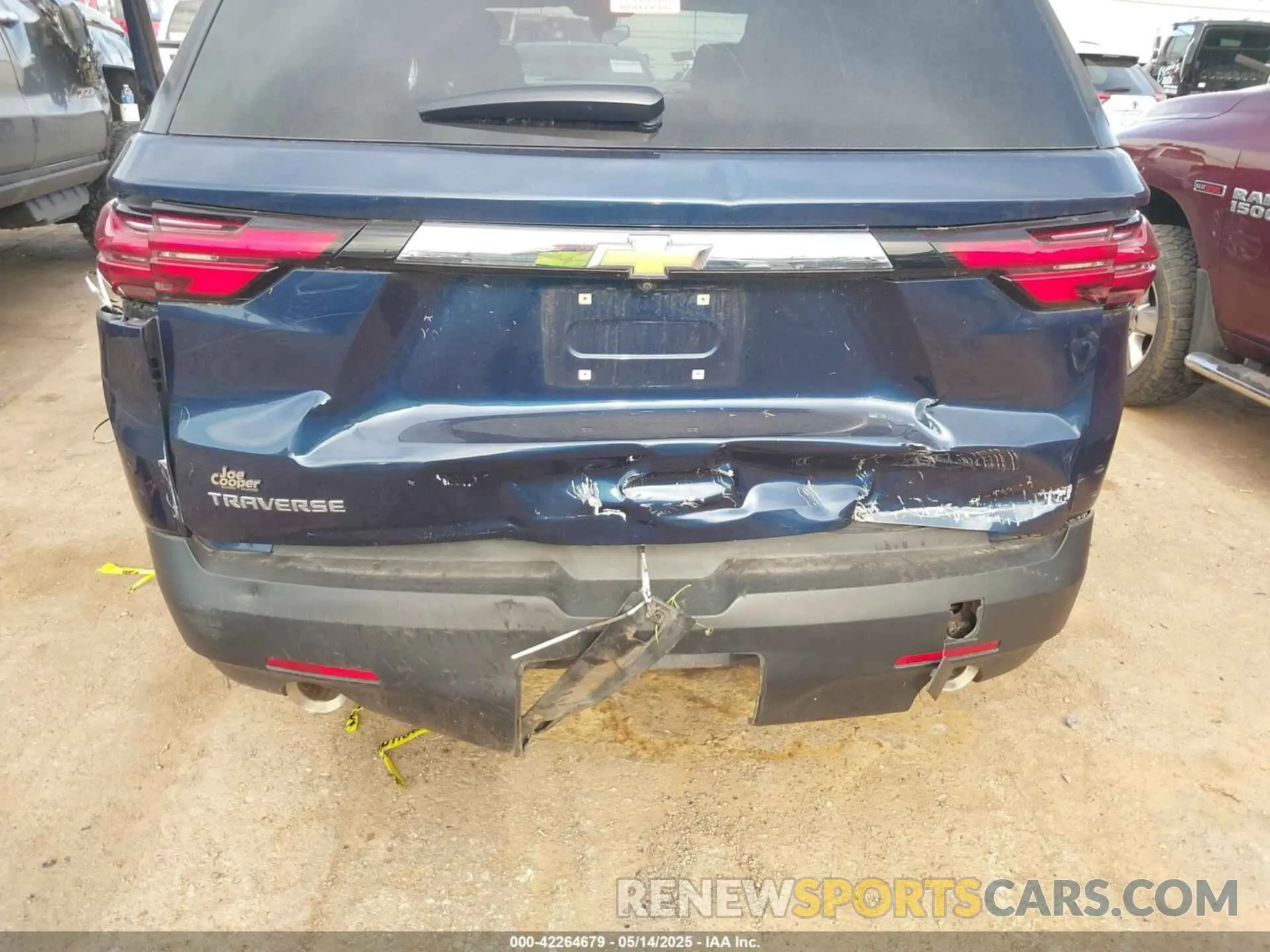 6 fotografías del automóvil dañado 1GNERFKW7NJ134688 CHEVROLET TRAVERSE 2022