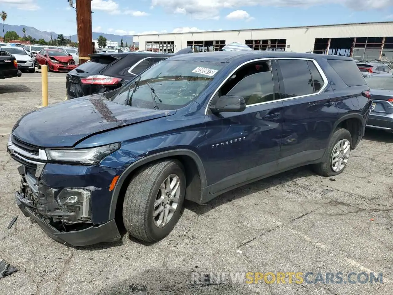 1 fotografías del automóvil dañado 1GNERFKWXNJ123474 CHEVROLET TRAVERSE 2022