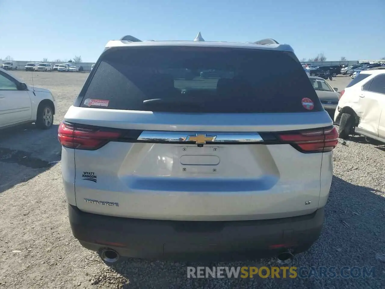 6 fotografías del automóvil dañado 1GNERGKW1NJ166154 CHEVROLET TRAVERSE 2022