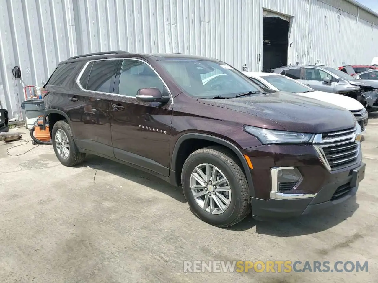 4 fotografías del automóvil dañado 1GNERGKW2NJ189877 CHEVROLET TRAVERSE 2022