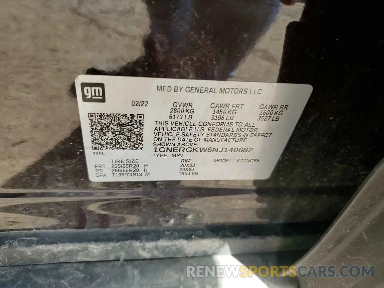 14 fotografías del automóvil dañado 1GNERGKW6NJ140682 CHEVROLET TRAVERSE 2022