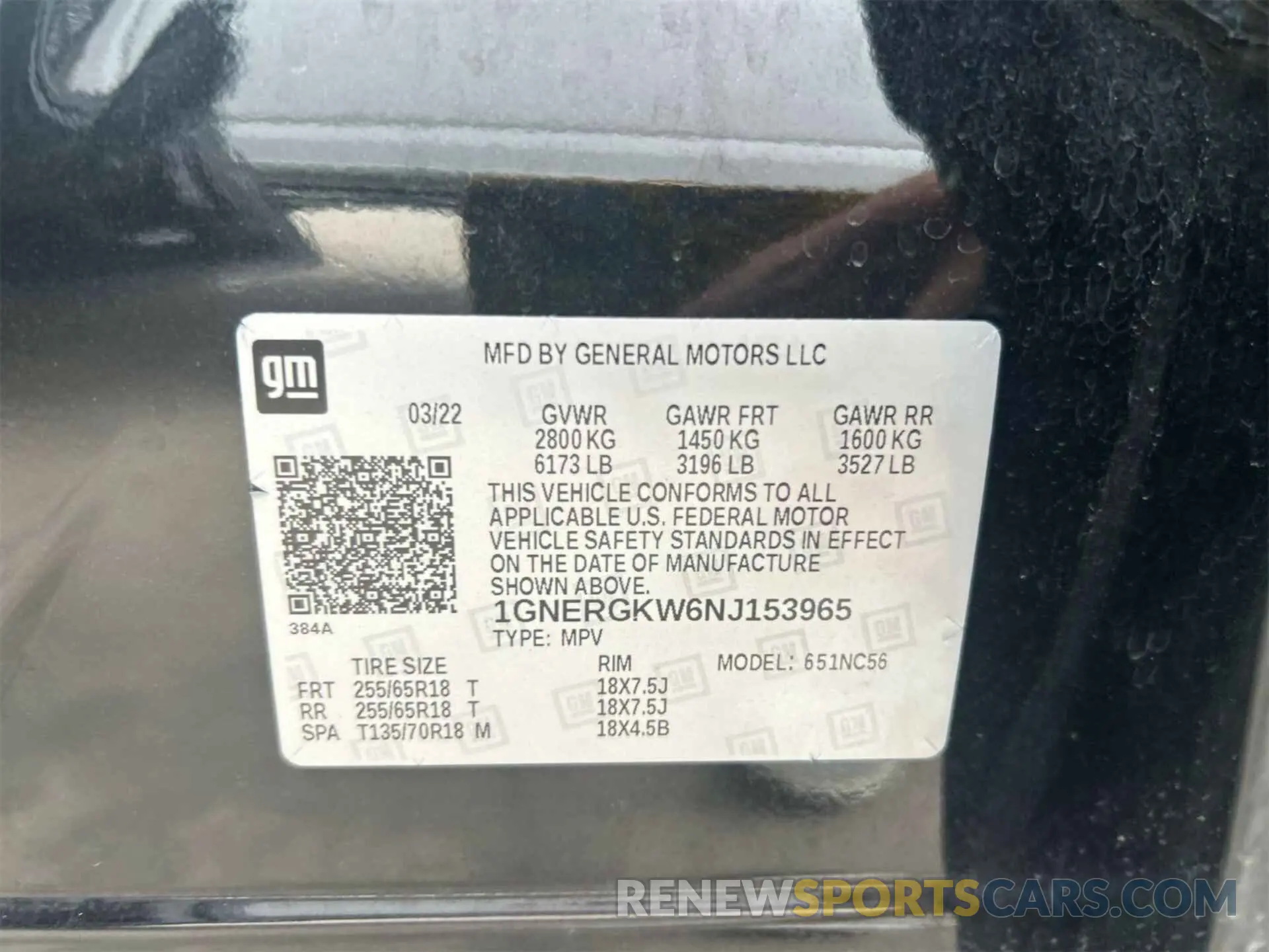 1 fotografías del automóvil dañado 1GNERGKW6NJ153965 CHEVROLET TRAVERSE 2022