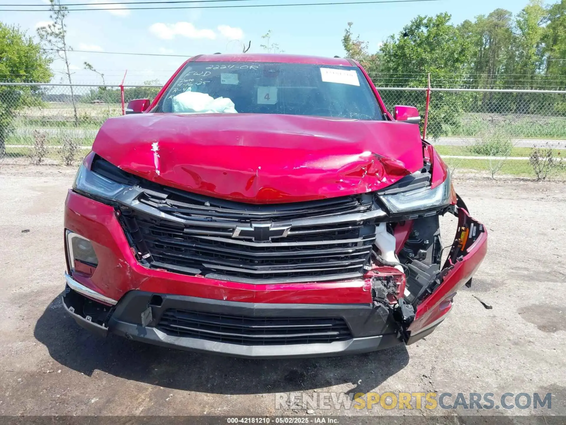 6 fotografías del automóvil dañado 1GNERGKW7NJ154137 CHEVROLET TRAVERSE 2022