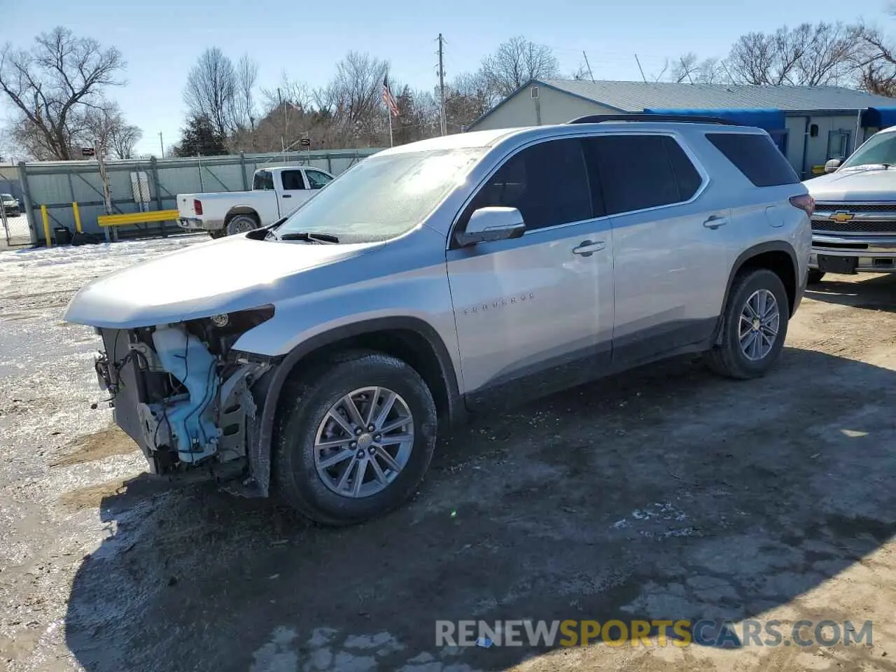 1 fotografías del automóvil dañado 1GNERGKWXNJ147604 CHEVROLET TRAVERSE 2022