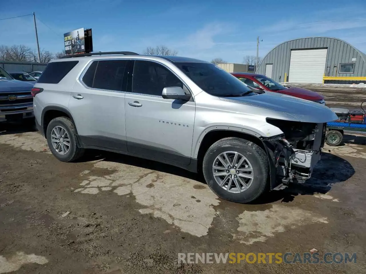 4 fotografías del automóvil dañado 1GNERGKWXNJ147604 CHEVROLET TRAVERSE 2022