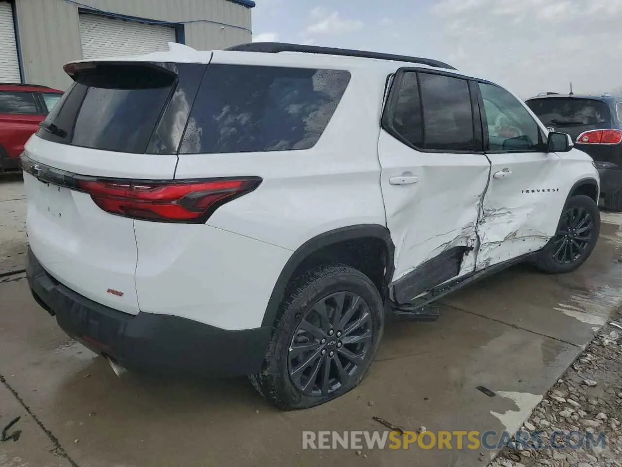 3 fotografías del automóvil dañado 1GNERJKW2NJ122838 CHEVROLET TRAVERSE 2022