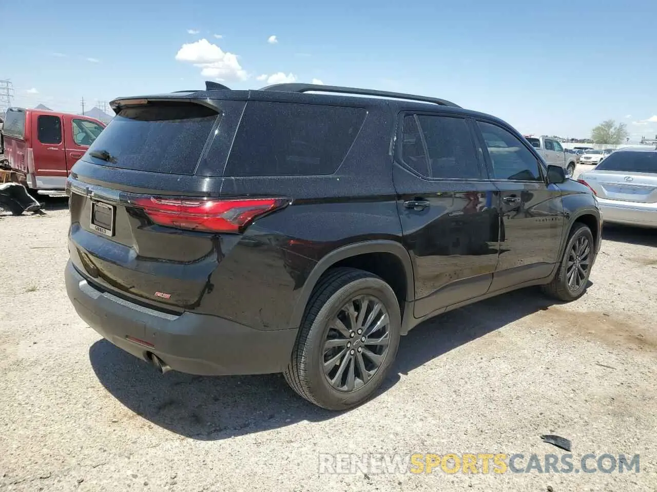 3 fotografías del automóvil dañado 1GNERJKW2NJ154401 CHEVROLET TRAVERSE 2022