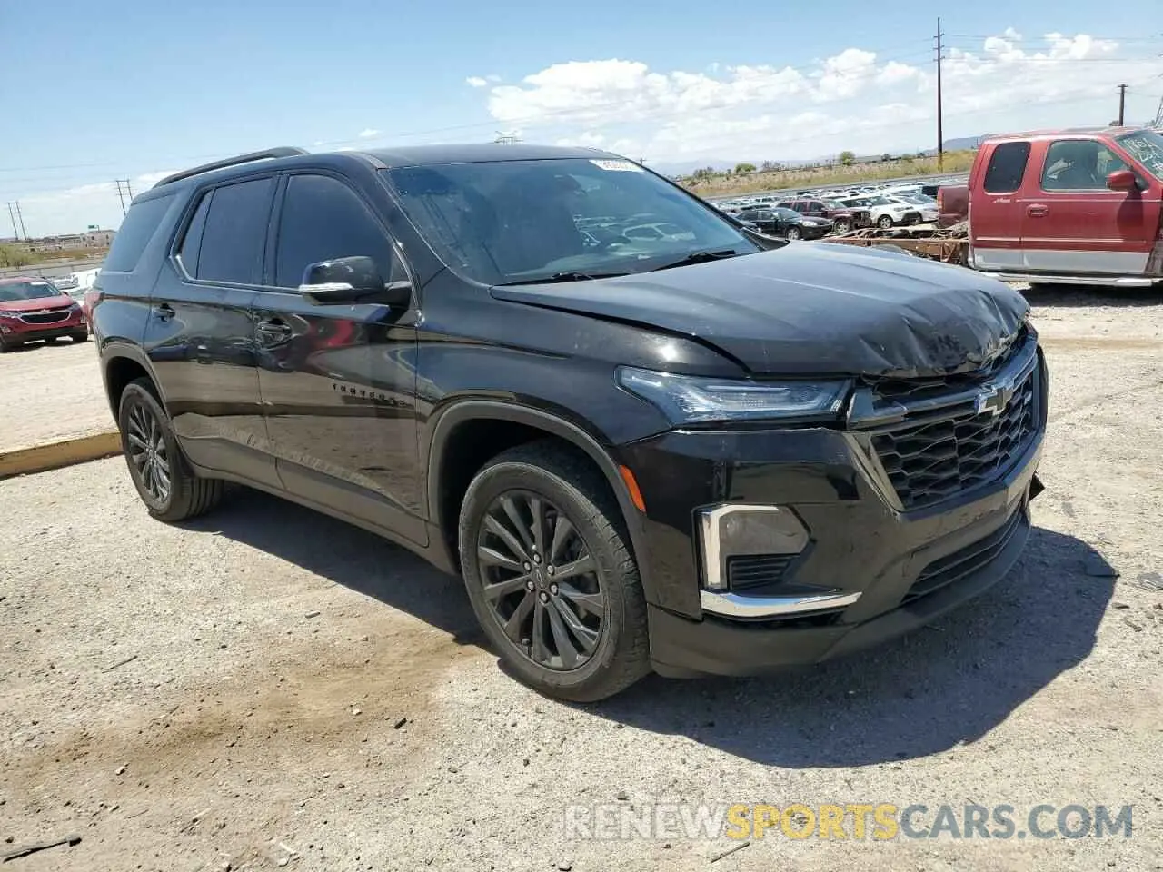 4 fotografías del automóvil dañado 1GNERJKW2NJ154401 CHEVROLET TRAVERSE 2022