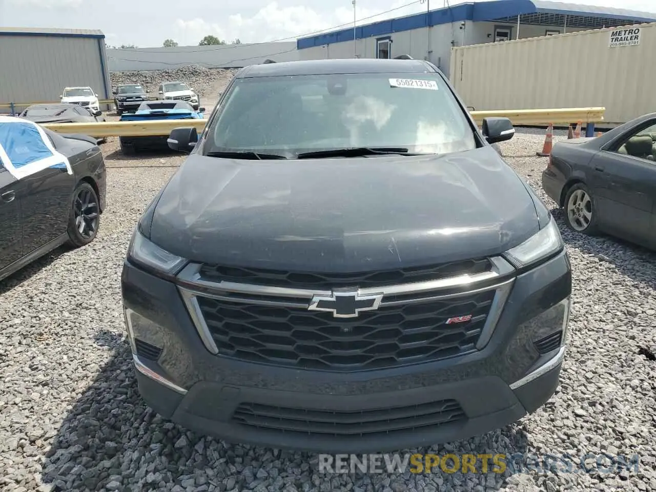 5 fotografías del automóvil dañado 1GNERJKW8NJ102433 CHEVROLET TRAVERSE 2022