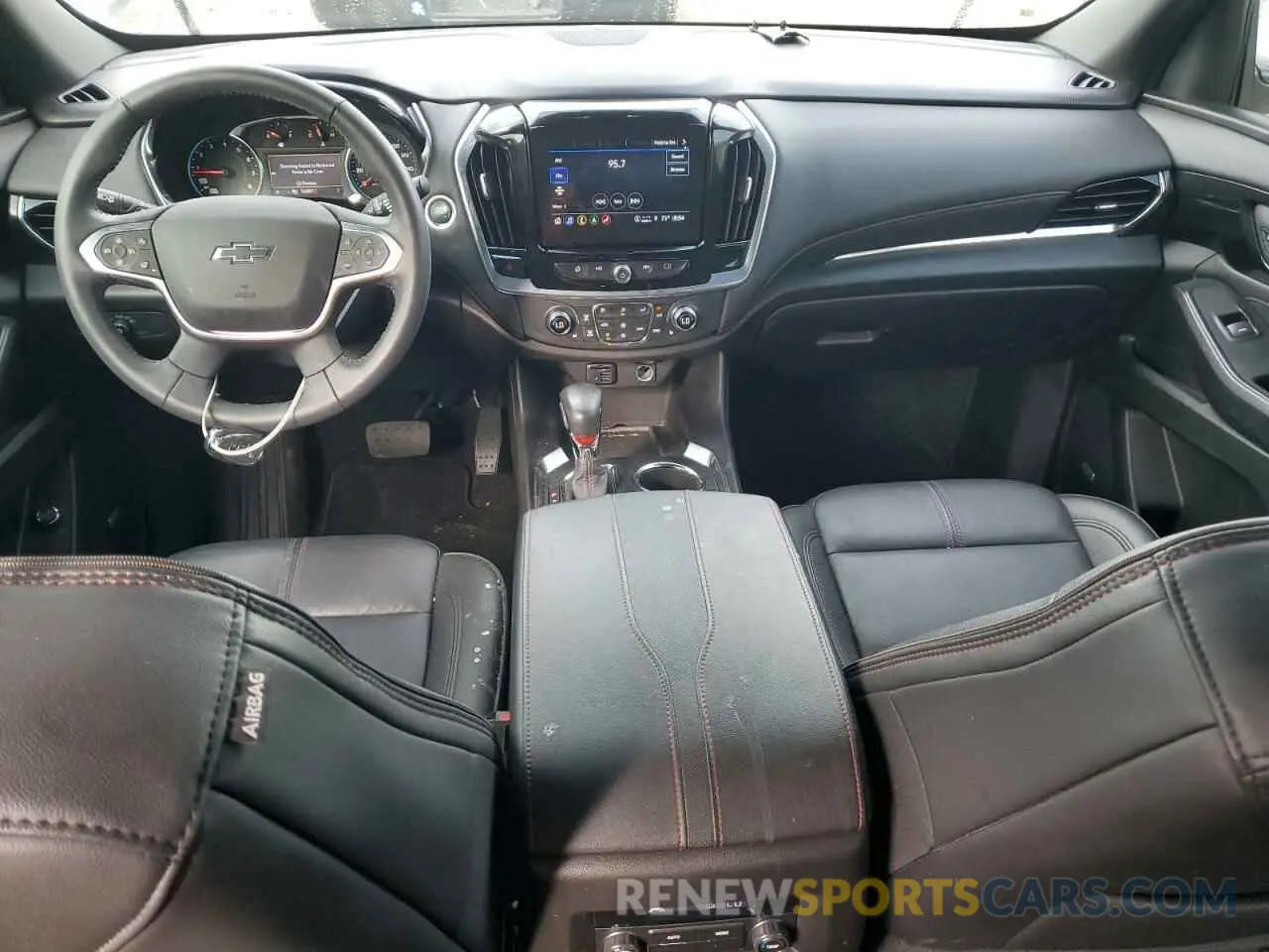 8 fotografías del automóvil dañado 1GNERJKW9NJ187685 CHEVROLET TRAVERSE 2022