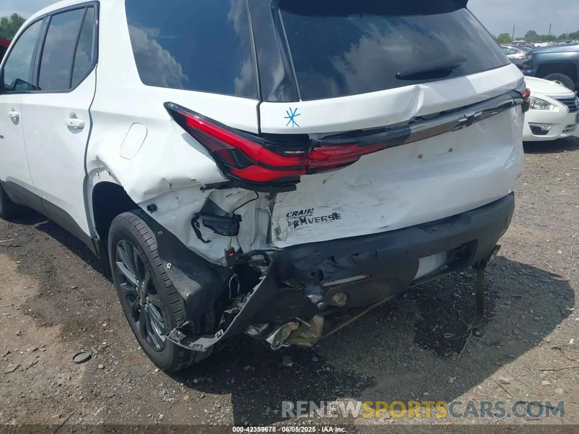 6 fotografías del automóvil dañado 1GNERJKW9NJ189470 CHEVROLET TRAVERSE 2022