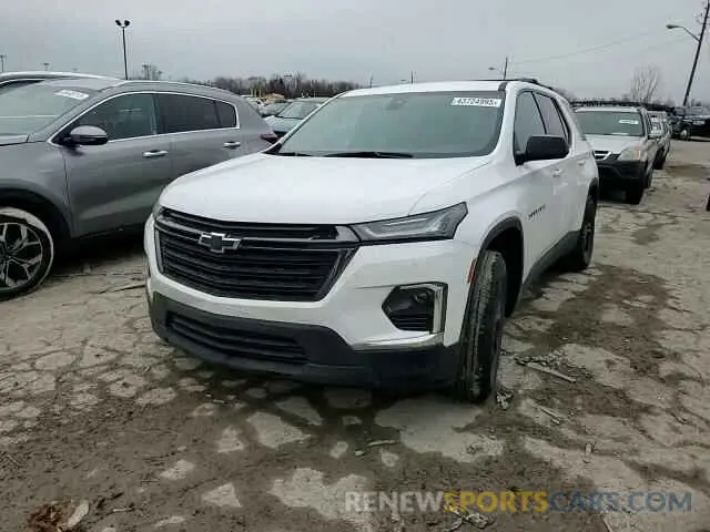 12 fotografías del automóvil dañado 1GNEVFKW3NJ116247 CHEVROLET TRAVERSE 2022