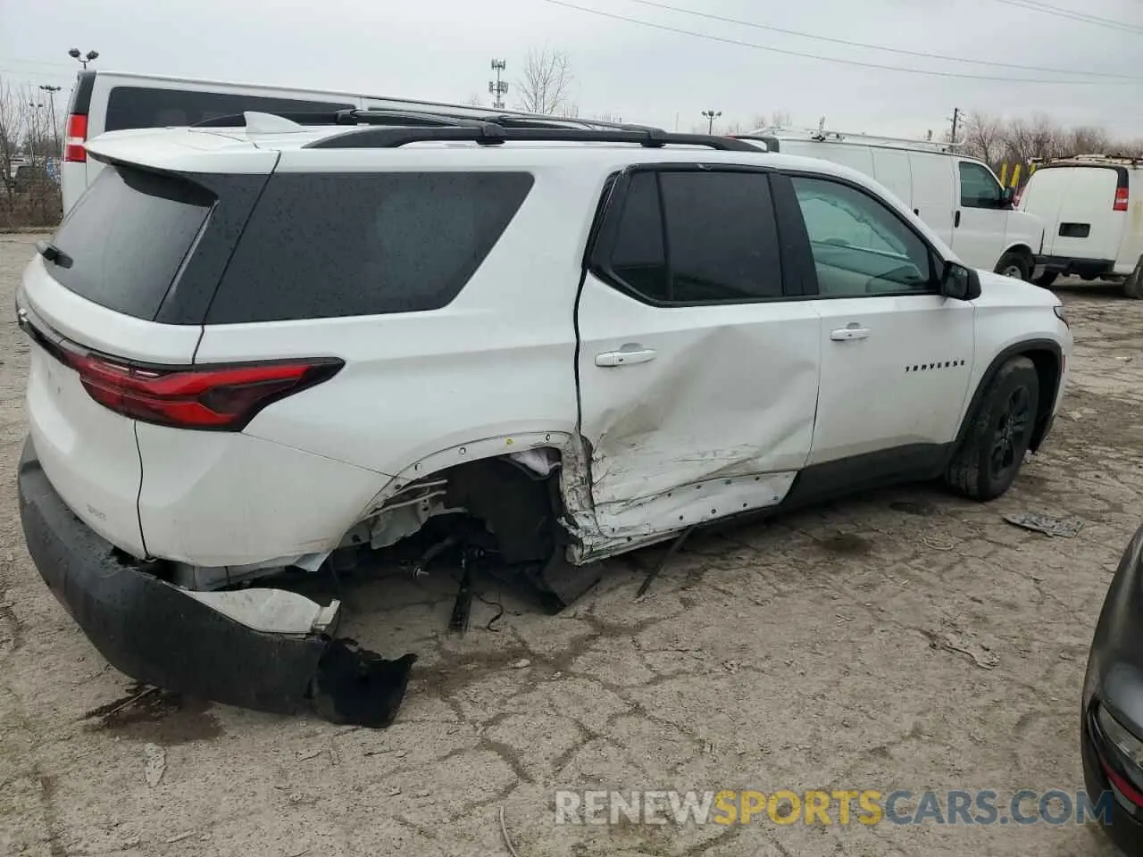 3 fotografías del automóvil dañado 1GNEVFKW3NJ116247 CHEVROLET TRAVERSE 2022